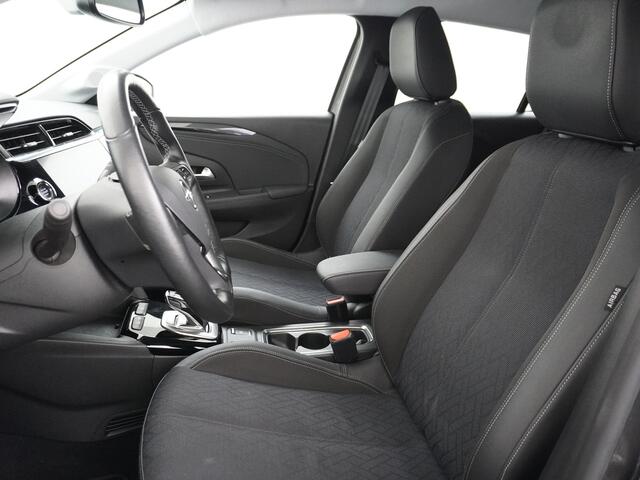 Opel e-Corsa Elegance 50kWh Two-Tone Apple Carplay Android Auto Navi Ecc Adap.Cruise Control 360° Camera Keyless Stoel-Stuurverwarming DAB Led Lmv 17" Verkeersbord detectie Rijstrooksensor Winter-Pakket Parkeer-Pakket Premium-Pakket 100% Dealeronderhouden Origineel Ne
