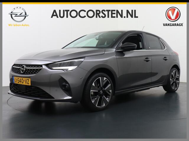 Opel e-Corsa Elegance 50kWh Autom. Two-Tone Apple Carplay Android Auto Navi Ecc Adap.Cruise Control 360° Camera Keyless DAB Led Lmv 17" Verkeersbord detectie Rijstrooksensor Winter-Pakket Parkeer-Pakket Premium-Pakket 1e Eigenaar Origineel Nederlandse Auto Nieuwprijs 