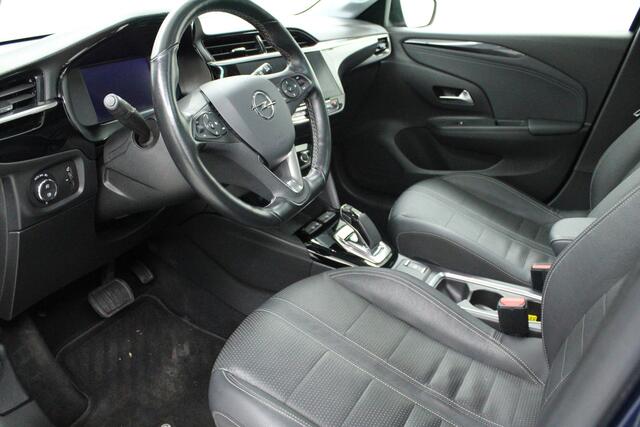Opel e-Corsa Elegance 50 kWh | full options | climate | leder | panoramadak | navi | adaptive cruise | matrix | pdc v/a+camera | carplay | spiegels elect. inklapbaar