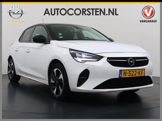 Opel e-Corsa Edition+ 50kWh Warmtepomp Fase 3 Laden Navi Stoel+Stuurverwarming 360°Camera Two-Tone Lak Ecc Navi Pack Parkeer Pack Pdc DAB Lmv 16" Privacy Glas Led Isofix Regen-Lichtsensor LaneAssist Origineel Nederlandse Auto SOH 89% Zeer compleet!