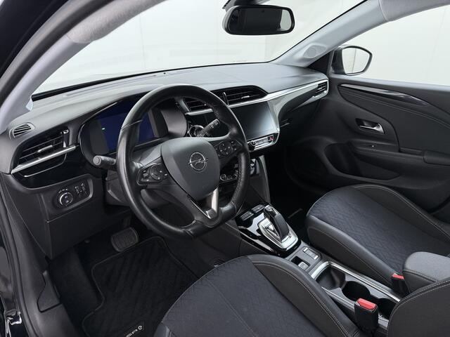 Opel e-Corsa Elegance 50 kWh SOH 93% Navi Ecc 360°Camera Apple Carplay Android Auto Cruise Control Pdc Dodehoek detectie Keyless Draadloze telefoonlader Privacy Glas Lmv Isofix Led Regen-Lichtsensor Lane Assist Origineel Nederlandse Auto Zeer compleet!