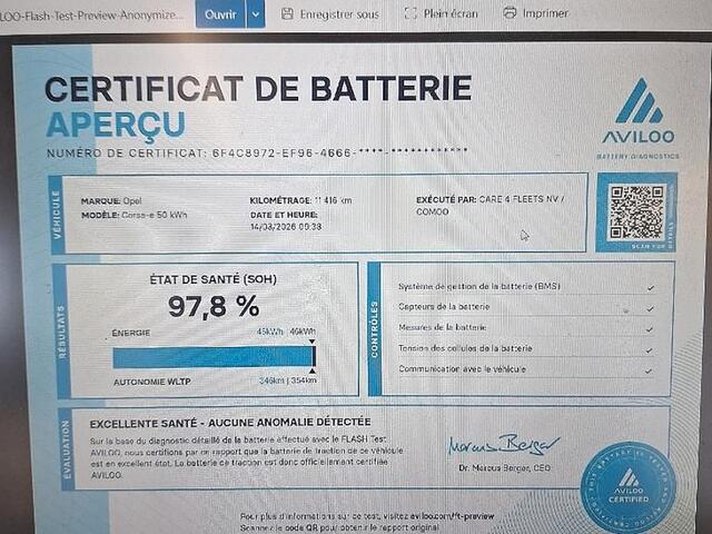 Opel e-Corsa Elegance 50 kWh *SOH 97.8%* Full LED | Half LEDER | VELGEN | NAVI