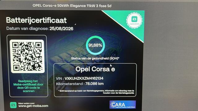 Opel e-Corsa Elegance 50 kWh | Climate control | Navigatie fullmap | Keyles | Pdc achter | Stoel/stuurverwarming | Carplay | Cruise control | bluetooth