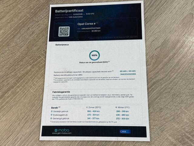 Opel e-Corsa GS Line 50 kWh | SOH 100% | 16 inch velgen | applecarplay/android auto | – foto 2