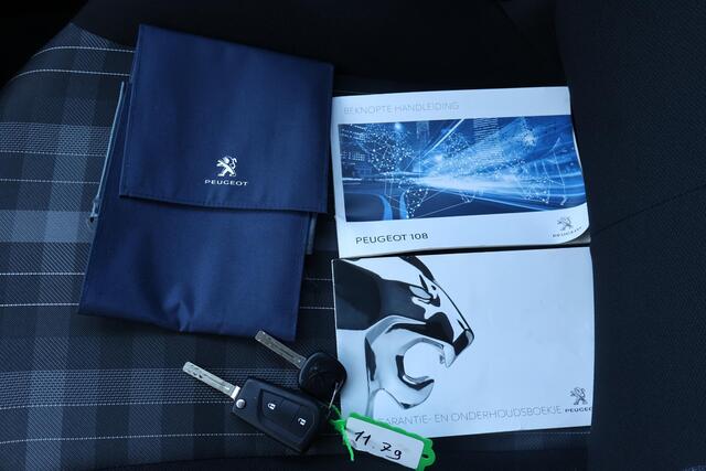 Peugeot 108 1.0 e-VTi Active 1e Eigenaar | Volledig Onderh | NAP | BTW | Airco | Bluetooth | LED | Elek Ramen | Premium Pack | Start/Stop | Hill-Hold