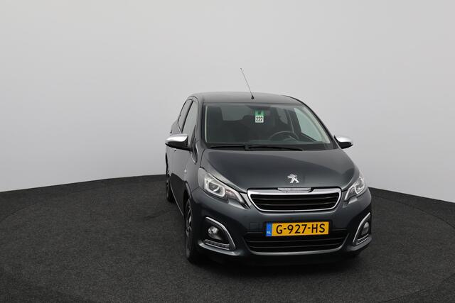 Peugeot 108 1.0 e-VTi Allure/ 5-Drs/ Camera/ Apple + Android/ Clima/ Media-Scherm/ Elek. pakket/ Isofix/ Bluetooth/ Multi. LEDER. Stuur/ Mistl./ 15'' LMV/ Chroom/ Extra getint glas.