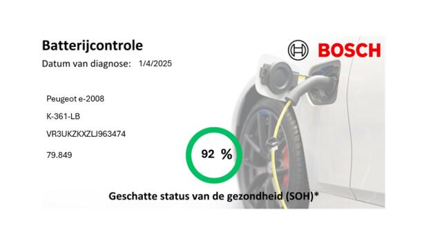 Peugeot 2008 e-2008 EV Allure 50 kWh - Digital Cockpit, Carplay, SOH 92%
