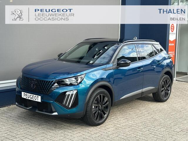 Peugeot 2008 1.2 Hybrid 145 PK GT Automaat | VOORRAAD DEAL met ¤5.000 Korting | Navigatie | Full LED Verlichting | Climate Control | Keyless Entry | Adaptieve Cruise Control | 360 Graden Camera | 18" Lichtmetalen Velgen | Hoge Zitpositie | Sportstoelen |