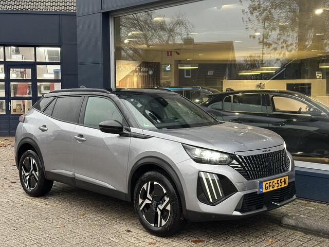 Peugeot 2008 1.2 Hybrid 145 PK GT Automaat | Navigatie | Keyless Entry | Full LED Verlichting | Parkeercamera | Adaptieve Cruise Control | Climate Control | Parkeersensoren | 17" Lichtmetalen Velgen | Hoge Zitpositie | Zwart Dak |