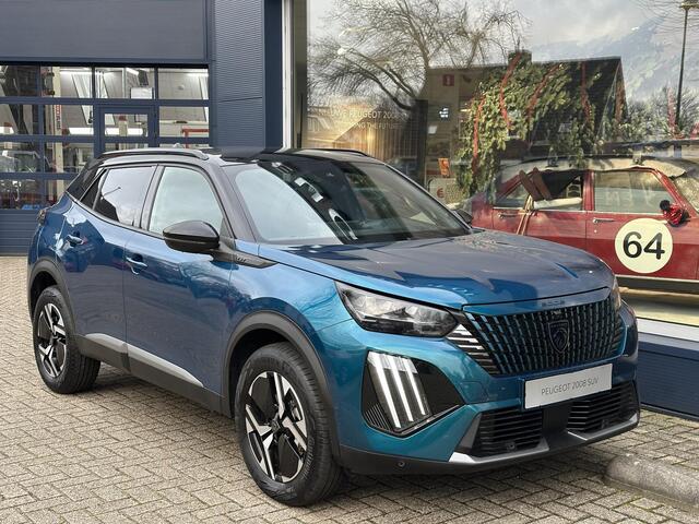 Peugeot 2008 1.2 Hybrid 145 PK GT | ¤ 8500,- DEMO VOORDEEL | Automaat Hybride | Navigatie | Alcantara Bekleding | Stoelverwarming | 360 Graden Camera | Keyless Entry | Full LED Verlichting | Zwart Dak | Dode Hoek Detectie | Cruise Control Adaptief | Climate Control |