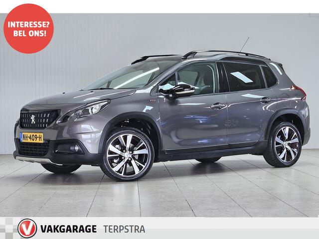 Peugeot 2008 1.2 PureTech GT-line/ D-Riem Verv. 161.000KM!/ Trekhaak/ Camera/ Sportstoelen/ Panorama-Dak/ DAB+/ Apple + Android/ 17'' LMV/ Navi/ Clima/ Cruise/ Elek. pakket/ Isofix/ Bluetooth/ Armsteun/ Multi. LEDER. Stuur.