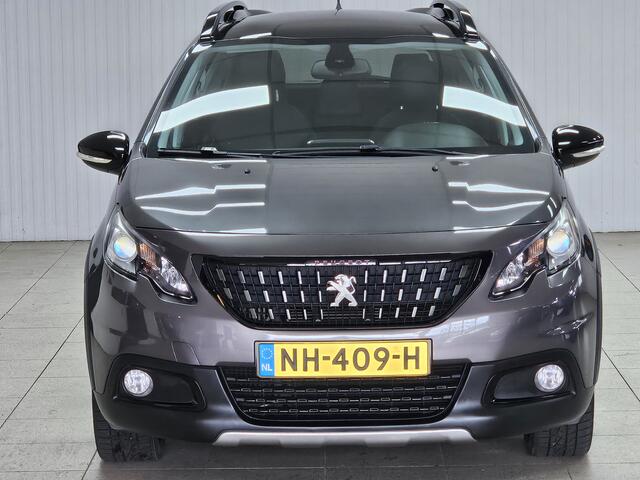 Peugeot 2008 1.2 PureTech GT-line/ D-Riem Verv. 161.000KM!/ Trekhaak/ Camera/ Sportstoelen/ Panorama-Dak/ DAB+/ Apple + Android/ 17'' LMV/ Navi/ Clima/ Cruise/ Elek. pakket/ Isofix/ Bluetooth/ Armsteun/ Multi. LEDER. Stuur.