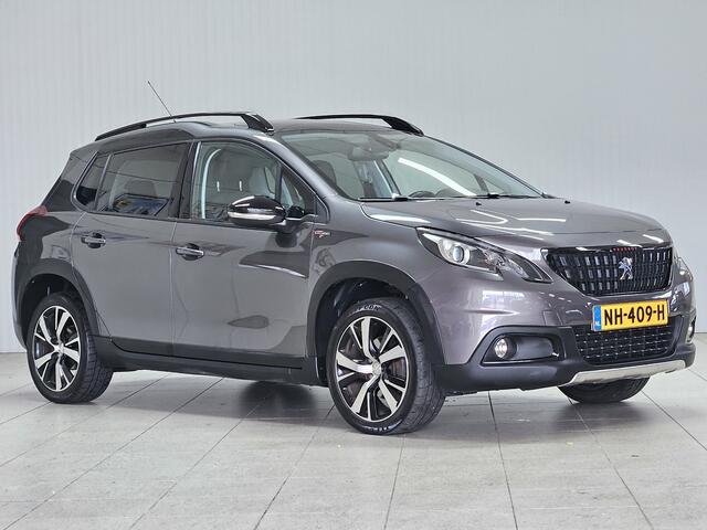 Peugeot 2008 1.2 PureTech GT-line/ D-Riem Verv. 161.000KM!/ Trekhaak/ Camera/ Sportstoelen/ Panorama-Dak/ DAB+/ Apple + Android/ 17'' LMV/ Navi/ Clima/ Cruise/ Elek. pakket/ Isofix/ Bluetooth/ Armsteun/ Multi. LEDER. Stuur.