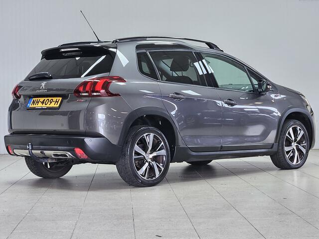Peugeot 2008 1.2 PureTech GT-line/ D-Riem Verv. 161.000KM!/ Trekhaak/ Camera/ Sportstoelen/ Panorama-Dak/ DAB+/ Apple + Android/ 17'' LMV/ Navi/ Clima/ Cruise/ Elek. pakket/ Isofix/ Bluetooth/ Armsteun/ Multi. LEDER. Stuur.