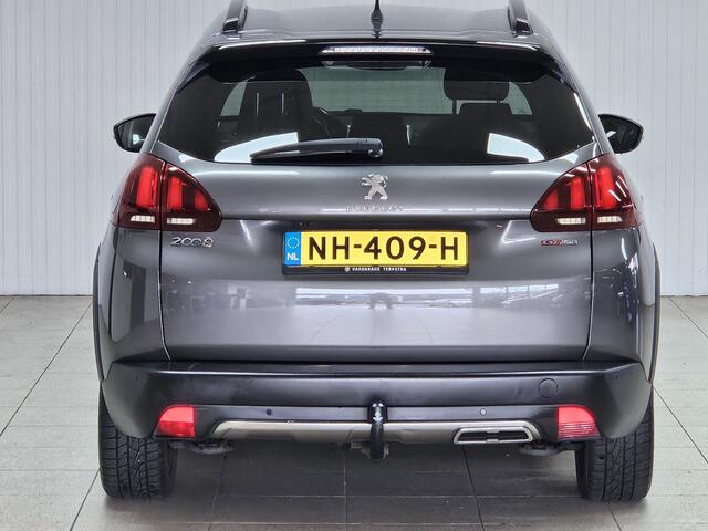 Peugeot 2008 1.2 PureTech GT-line/ D-Riem Verv. 161.000KM!/ Trekhaak/ Camera/ Sportstoelen/ Panorama-Dak/ DAB+/ Apple + Android/ 17'' LMV/ Navi/ Clima/ Cruise/ Elek. pakket/ Isofix/ Bluetooth/ Armsteun/ Multi. LEDER. Stuur.