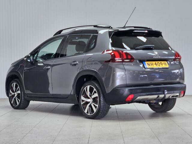 Peugeot 2008 1.2 PureTech GT-line/ D-Riem Verv. 161.000KM!/ Trekhaak/ Camera/ Sportstoelen/ Panorama-Dak/ DAB+/ Apple + Android/ 17'' LMV/ Navi/ Clima/ Cruise/ Elek. pakket/ Isofix/ Bluetooth/ Armsteun/ Multi. LEDER. Stuur.