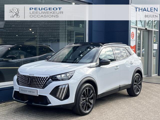 Peugeot 2008 1.2 Hybrid 145 GT Automaat Hybride | Panorama Schuif-/Kanteldak | Alcantara Stoelen met Verwarming en Massage | Navigatie | 360 Graden Camera | 18 Inch Evissa | Keyless Entry | Full LED Verlichting | Zwart Dak | Dode Hoek Detectie | Cruise Control Adapti