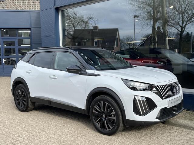 Peugeot 2008 1.2 Hybrid 145 GT Automaat Hybride | Panorama Schuif-/Kanteldak | Alcantara Stoelen met Verwarming en Massage | Navigatie | 360 Graden Camera | 18 Inch Evissa | Keyless Entry | Full LED Verlichting | Zwart Dak | Dode Hoek Detectie | Cruise Control Adapti