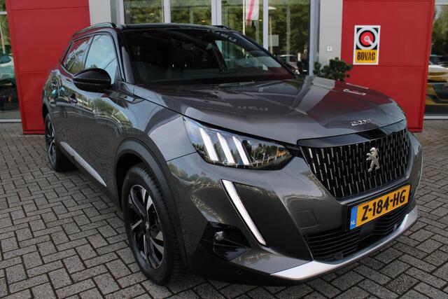 Peugeot 2008 1.2 130PK GT | NAVIGATIE 10" TOUCHSCREEN | APPLE CARPLAY/ANDROID AUTO | ADAPTIVE CRUISE CONTROL | FULL LED KOPLAMPEN | ACHTERUITRIJ CAMERA | 3-D COCKPIT | KEYLESS ENTRY/START | STOEL VERWARMING | DODEHOEK BEWAKING | ALL SEASON BANDEN |