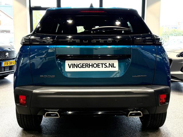 Peugeot 2008 1.2 Hybrid 145 Pk Allure * Navigatie * Keyless Open & Start * Dodehoekbewaking * Camera voor & Achter * Ckimate & Adaptive Cruise Control * Vingerhoets; Vierde Generatie Eersteklas Service. Al meer dan 100 jaar een begrip in de Brabantse Kempen.