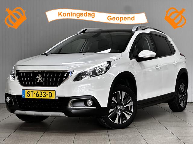 Peugeot 2008 1.2 PureTech Allure/ D-Riem verv: 99.000 KM!/ Panorama-Dak/ Half-Leder/ Extra getint glas/ Parelmoer Wit/ Camera/ Apple + Android/ DABG+/ Navi/ Clima/ Cruise/ Elek. pakket/ Bluetooth/ Multi. LEDER. Stuur/ Mistl.