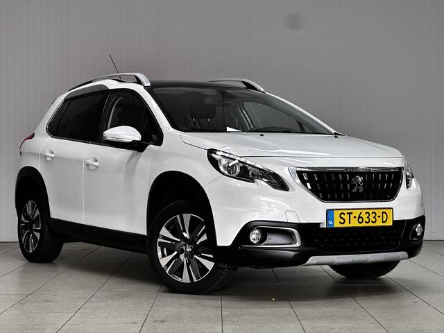 Peugeot 2008 1.2 PureTech Allure/ D-Riem verv: 99.000 KM!/ Panorama-Dak/ Half-Leder/ Extra getint glas/ Parelmoer Wit/ Camera/ Apple + Android/ DABG+/ Navi/ Clima/ Cruise/ Elek. pakket/ Bluetooth/ Multi. LEDER. Stuur/ Mistl.