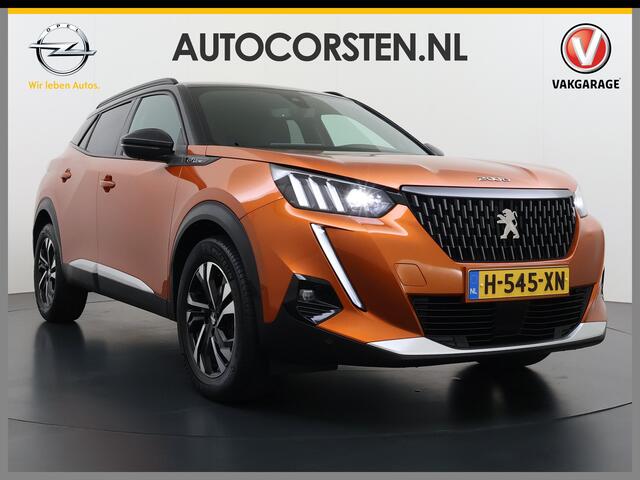 Peugeot 2008 131PK Automaat GT-Line 360°Camera Virtual Cockpit 3D-Navi Keyless Ecc Apple Carplay Android Auto Pdc Dodehoekbewaking Regen-Lichtsensor Cruise Control DAB+ Privacy Glas Lmv Led Isofix Lane Assist Bluetooth Dealeronderhouden Origineel Nederlandse Auto