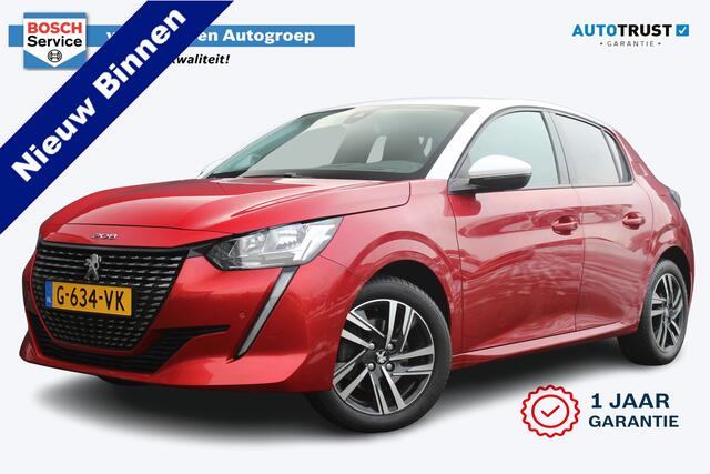 Peugeot 208 1.2 PureTech Allure | incl. 12 maanden garantie | 360 camera | 3D Virtual cockpit | Navigatie | Cruise control | Apple Carplay / Android auto | 16" lichtmetalen velgen | Two tone kleur | Draadloze telefoonlader | Distributieriem is vervangen |