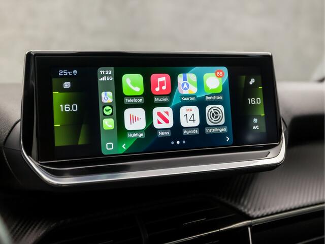 Peugeot 208 1.2 PureTech Active Pack Sport Automaat (VIRTUAL COCKPIT, APPLE CARPLAY, GROOT NAVI, ADAPTIVE CRUISE, SPORTSTOELEN, LEDER, GETINT GLAS, LM VELGEN, NIEUWSTAAT)