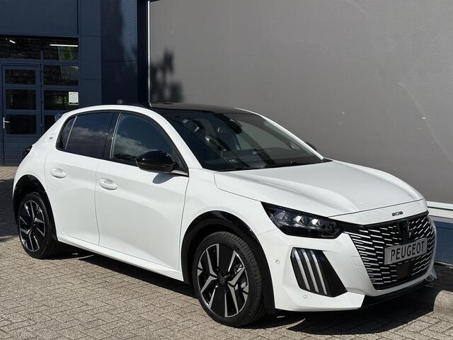 Peugeot 208 1.2 Hybrid 145 PK GT Automaat | Meest Complete Uitvoering | Glazen Panoramadak | Navigatie | 360 Graden Camera | Dode Hoek Detectie | Climate Control | Keyless Entry & Start | Cruise Control | Sportstoelen | 17" Lichtmetalen Velgen | Full LED Verlichting 