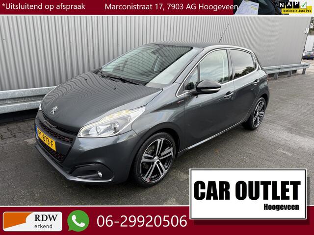 Peugeot 208 1.2 PureTech GT-line 133Dkm.NAP, H/Leer, Clima, Navi, CC, PDC & Cam, LM, nw. APK - Inruil Mogelijk -