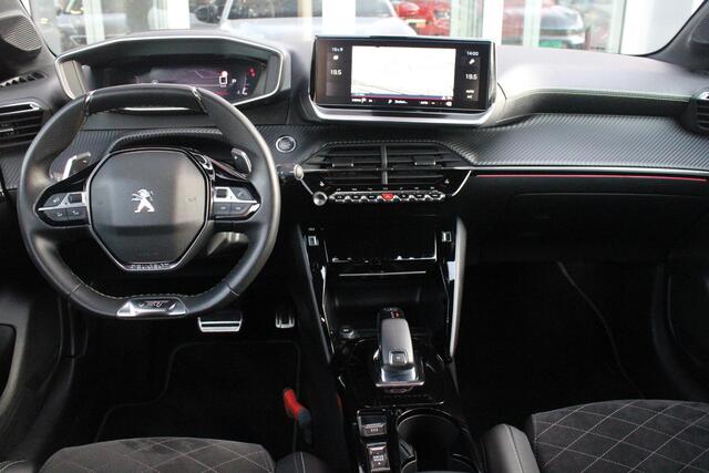 Peugeot 208 1.2 130PK AUTOMAAT GT PACK | BLACK PACK | PANORAMA DAK | ALCANTARA BEKLEDING | ACHTERUITRIJ CAMERA | ADAPTIVE CRUISE CONTROL | FULL LED KOPLAMPEN | 3-D INSTRUMENTENPANEEL | STOEL VERWARMING | 17" LICHTMETALEN VELGEN | ALL SEASON BANDEN | DODEHOEK DETECTIE