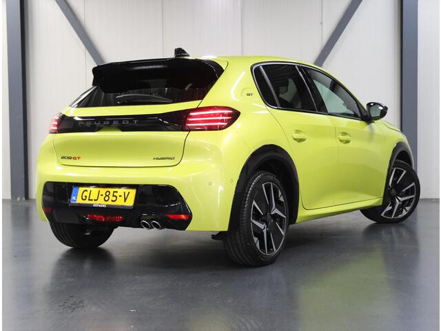 Peugeot 208 Hybrid 136PK e-DCS6 GT | AUTOMAAT | 1ste eigenaar | Stoelverwarming | Dodehoekdetectie | 360'Camera | LEER/Alcantara | Adaptive Cruise Control | Climate Control | Parkeersensoren | FULL LED | Sfeerverlichting | Isofix | Privacy Glass |