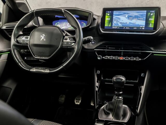 Peugeot 208 1.2 PureTech GT-Line (PANORAMADAK, 3D COCKPIT, APPLE CARPLAY, GROOT NAVI, KEYLESS, LEDER, ADAPTIVE CRUISE, 360 CAMERA, GETINT GLAS, NIEUWSTAAT)