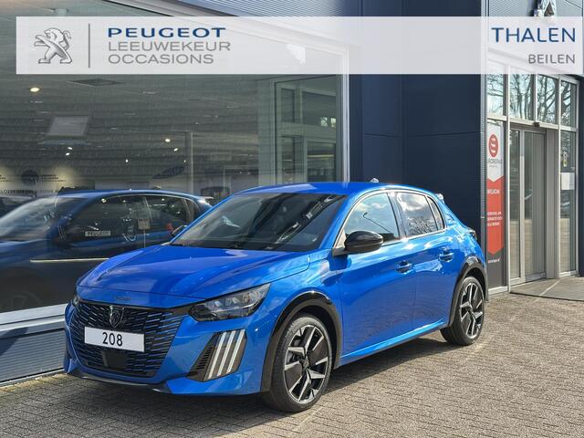 Peugeot 208 1.2 Hybrid GT Automaat | Nieuwe Auto | Meest Complete Uitvoering | 360 Graden Camera | Navigatie | Keyless Entry & Start | Full LED Verlichting | Climate Control | 17" Lichtmetalen Velgen | Parkeersensoren V+A | Dakspoiler Zwart |