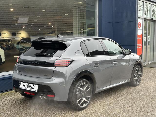 Peugeot 208 Hybrid 145 PK Automaat GT | Alcantara Stoelen met Verwarming en Massage | Full LED Verlichting | Navigatie via Telefoon | Camera | Parkeersensoren | Cruise Control | Keyless Entry | Dakspoiler | DAB+ Radio | Digitaal Dashboard | Apple Carplay Draadloos | 