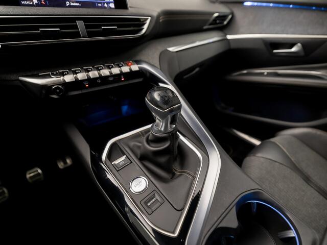 Peugeot 3008 1.2 PureTech GT Line (APPLE CARPLAY, GROOT NAVI, 360 CAMERA, LEDER, KEYLESS, SPORTSTOELEN, LED KOPLAMPEN, GETINT GLAS, ZWART HEMEL, NIEUWSTAAT)