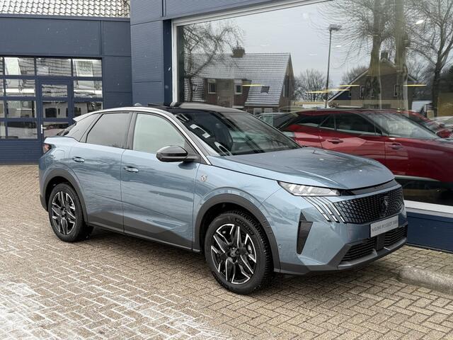Peugeot 3008 1.2 Hybrid 145 GT Exclusive | Meest Complete van NL | Bouwjaar 10-2025 | Ruim ¤ 11.000 Voordeel | Panorama/Schuif-Kanteldak | Afn. Trekhaak 1200 KG | FOCAL Audio | Luxe Alcantara & Leder Interieur met Massage | 360 Vision Camera | Navigatie | Adaptieve Cr