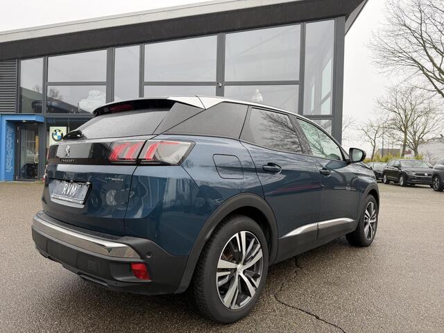 Peugeot 3008 1.6 HYbrid 300 Allure Pack Business PHEV| 300PK!| ADAPTIVE CRUISE CONTROL| STANDKACHEL| STOELVERWARMING| CAMERA VOOR + ACHTER| DODE HOEK SENSOR| ELEKTRISCHE ACHTERKLEP| RIJKLAAR. INCL 12 MND BOVAG GARANTIE