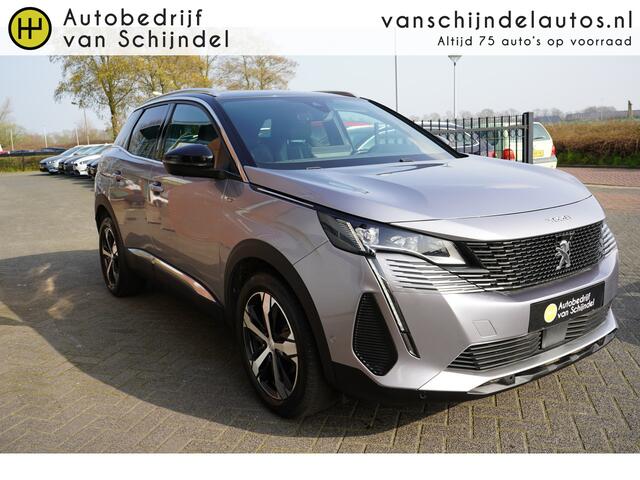 Peugeot 3008 1.2 PURETECH GT LINE 130PK NIEUW MODEL 360CAMERA FULL LED ADAPTIEVE CRUISE ANDROID-APPLECARPLAY NAVIGATIE 18INCH 1-2LEDER KEYLESS CLIMA PDC V+A ENZ...