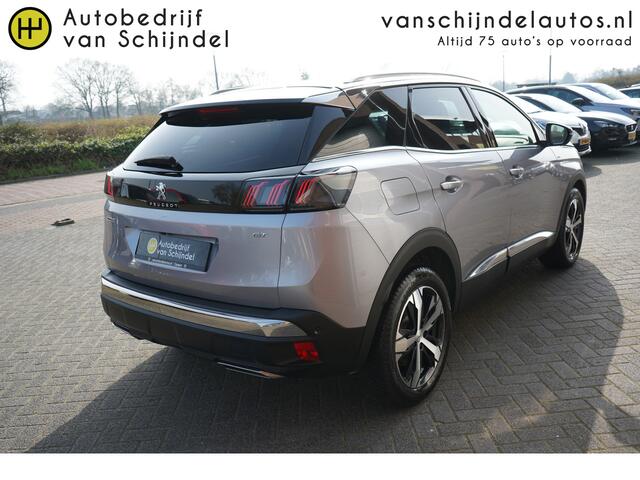 Peugeot 3008 1.2 PURETECH GT LINE 130PK NIEUW MODEL 360CAMERA FULL LED ADAPTIEVE CRUISE ANDROID-APPLECARPLAY NAVIGATIE 18INCH 1-2LEDER KEYLESS CLIMA PDC V+A ENZ...