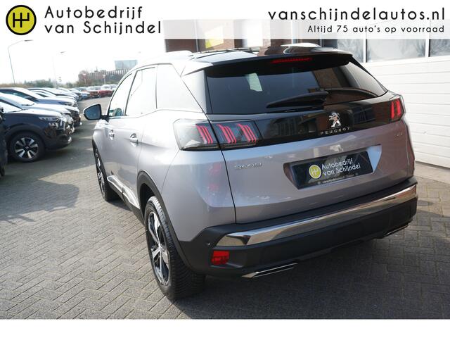Peugeot 3008 1.2 PURETECH GT LINE 130PK NIEUW MODEL 360CAMERA FULL LED ADAPTIEVE CRUISE ANDROID-APPLECARPLAY NAVIGATIE 18INCH 1-2LEDER KEYLESS CLIMA PDC V+A ENZ...
