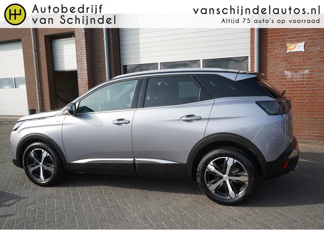 Peugeot 3008 1.2 PURETECH GT LINE 130PK NIEUW MODEL 360CAMERA FULL LED ADAPTIEVE CRUISE ANDROID-APPLECARPLAY NAVIGATIE 18INCH 1-2LEDER KEYLESS CLIMA PDC V+A ENZ...