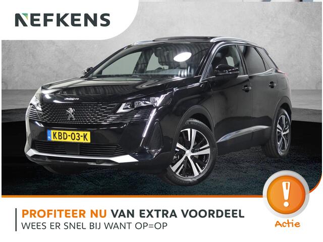 Peugeot 3008 1.6 HYbrid 225PK GT | 1ste eigenaar | AUTOMAAT | Navigatie | Schuifkanteldak | Dodehoekdetectie | Camera | 18''LMV | Adaptief Cruise Control | AppleCarPlay/AndroidAuto | Climate Control | Virt.Cockpit | Keyless | Isofix | Privacy Glass | Parkeersensoren |