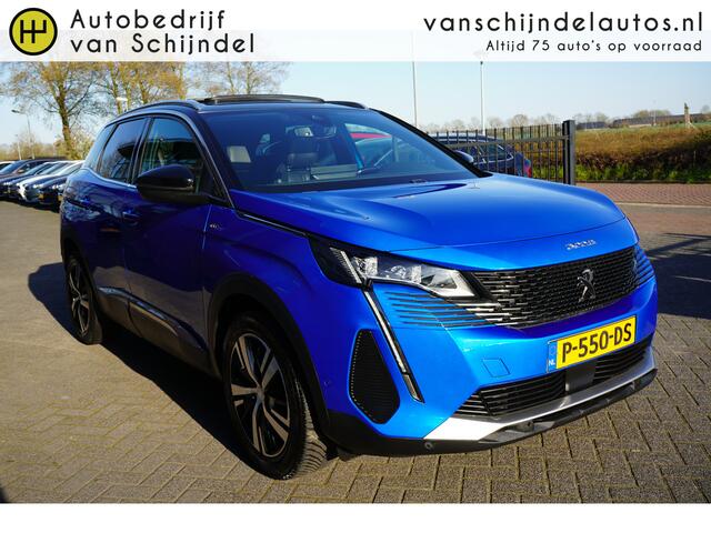 Peugeot 3008 1.2 PURETECH GT ORIGINEEL NEDERLANDS MET NIEUWE DISTRIBUTIERIEM!!! PANORAMADAK ADAPTIEVE CRUISE CAMERA LEDER ANDROID/APPLECARPLAY NAVI 18INCH ELECTR.KLEP PDC V+A FULL LED ENZ...