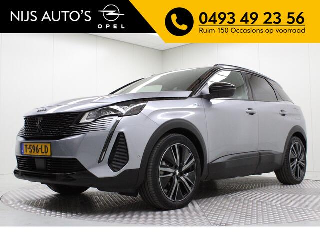 Peugeot 3008 1.6 HYbrid4 300 GT | climate | navi | electr. panoramadak | elektr. achterklep | pdc v/a+camera | carplay | dode hoek | stoelverw. | cruise | bluetooth | adaptieve druise