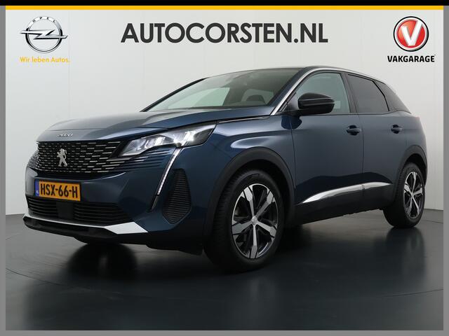 Peugeot 3008 T Aut. 131pk 360°Camera AppleCarplay AndroidAuto Leer Keyless Bordherk. Lane-dep. Flippers Led 1/2Leer Navi Stoelverw. Grootlichtassistent Isofix CruiseControl Ecc Usb Bluetooth Verst.Stoelen 18''LM 1.2 PureTech Allure Pack Business