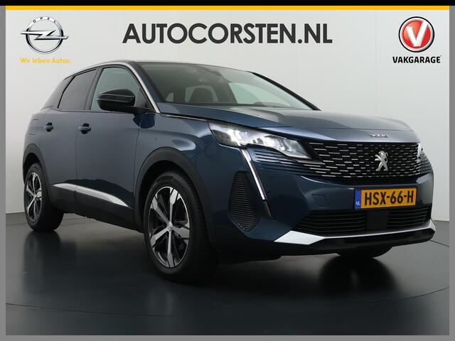 Peugeot 3008 T Aut. 131pk 360°Camera AppleCarplay AndroidAuto Leer Keyless Bordherk. Lane-dep. Flippers Led 1/2Leer Navi Stoelverw. Grootlichtassistent Isofix CruiseControl Ecc Usb Bluetooth Verst.Stoelen 18''LM 1.2 PureTech Allure Pack Business