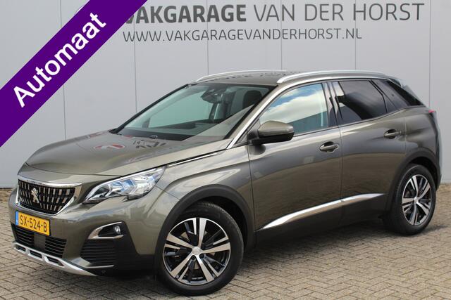 Peugeot 3008 1.6-165pk e-THP Allure AUTOMAAT ! Trekgewicht 1.550kg ! Autm. airco dual, camera, digitaal dashboard, navigatie, telefoonvoorb., trekhaak, LM wielen, metallic lak, privacy glass, cruise cntrl, elektr. achterklep etc.