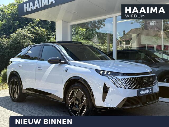 Peugeot 3008 e-3008 GT 73 kWh | NIEUW | 16% bijtelling tot ¤ 30.000 | WLTP tot 526km | 160kW snelladen | Schuif-/kanteldak | Stoel- & stuurverwarming | Elektr. achterklep | Adaptieve Cruise Control | Navi